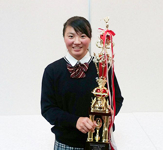 女子準優勝 高田花恋(1年生)