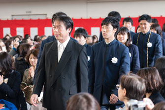 卒業式の様子