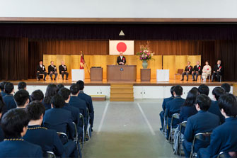 卒業式の様子