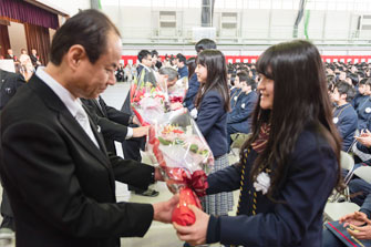 卒業式の様子