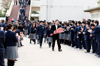 卒業式の様子