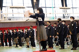 卒業式の様子