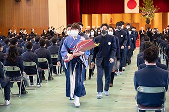 卒業式の様子