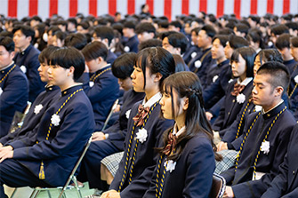 卒業式の様子