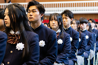 卒業式の様子