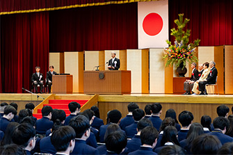 卒業式の様子