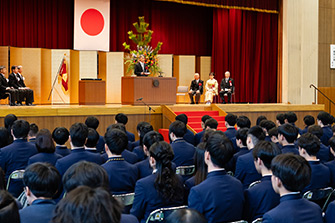 卒業式の様子