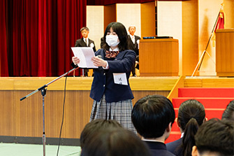 卒業式の様子