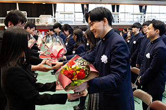卒業式の様子