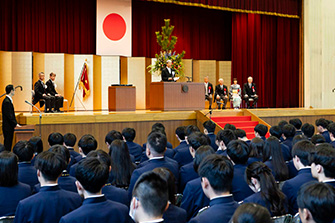 卒業式の様子