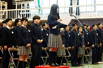 卒業式の様子
