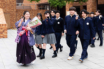卒業式の様子